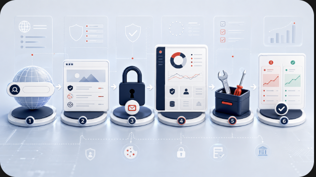 Burhuc Scanner product interface showing the scan workflow and report checks.